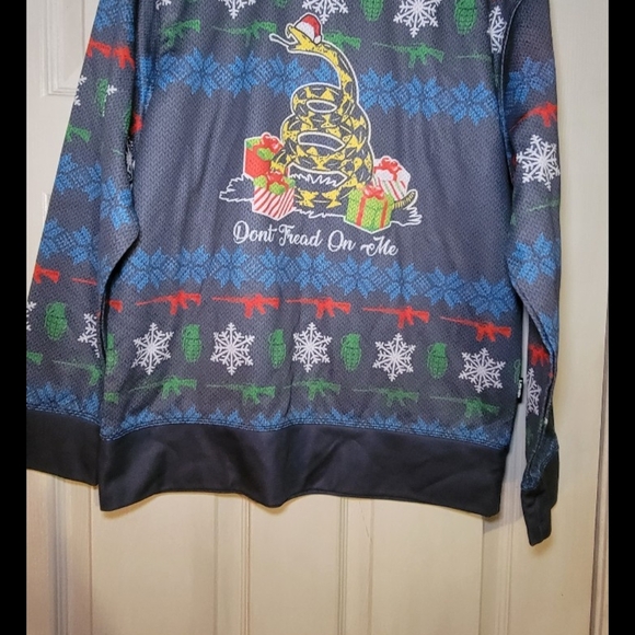 Men's Festive Sweater - Don't Tread On Me Design - Picture 1 of 4